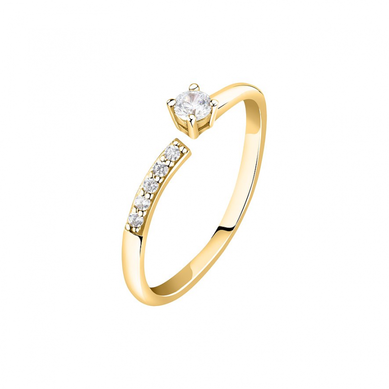 Live Diamond Damenring LDY015113014 375er Gelbgold, recycelt – Bild 1 von 3
