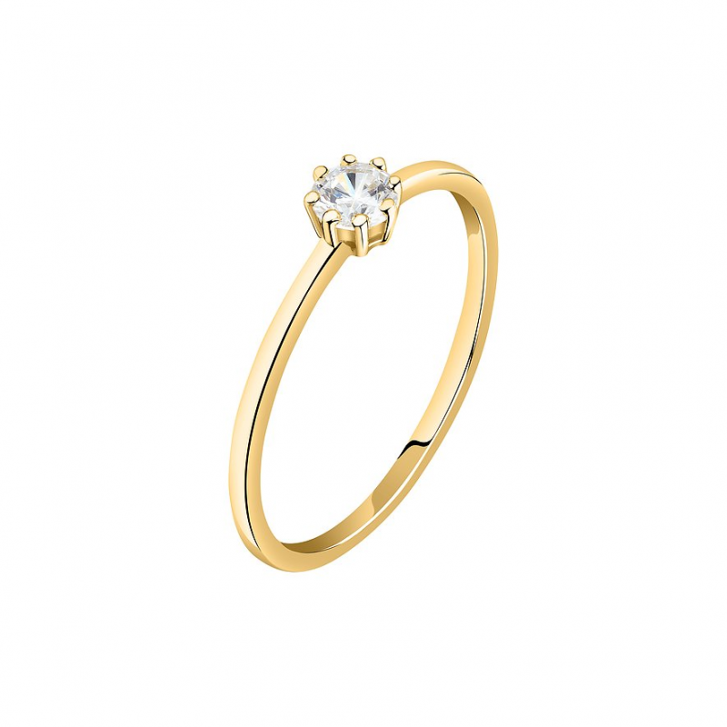 Live Diamond Damenring LDY020115018 375er Gelbgold, recycelt – Bild 1 von 3