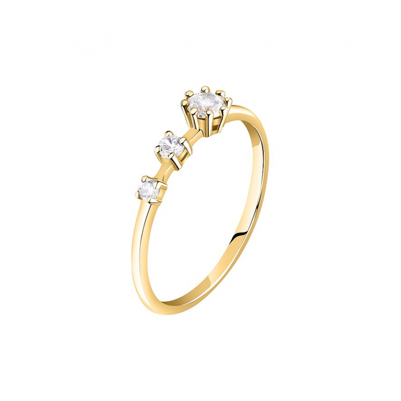 Live Diamond Damenring LDY023118016 375er Gelbgold, recycelt – Bild 1 von 2