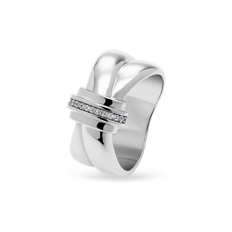JETTE Damenring TWISTED 88853831 925er Silber – Bild 1 von 2