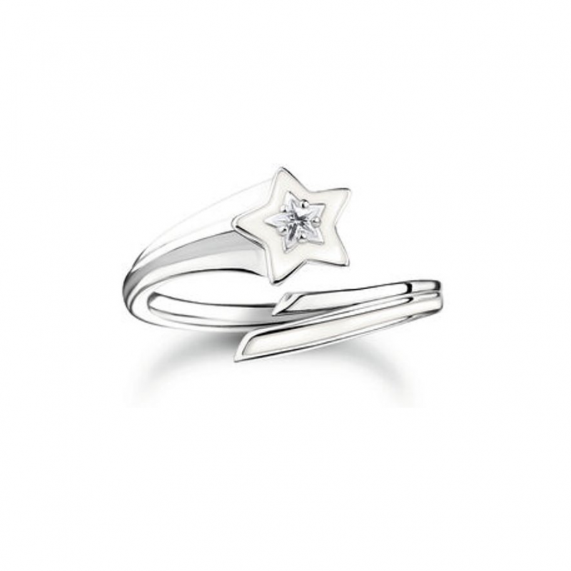 Thomas Sabo Damenring Charming TR2443-041-14-54 925er Silber, Emaille