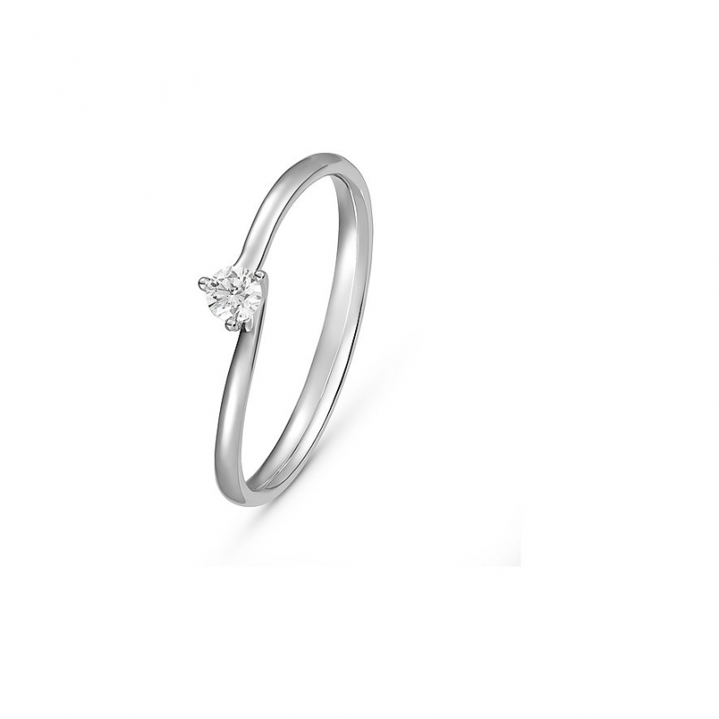 Valeria Damenring 89060087 585er Weißgold – Bild 1 von 2