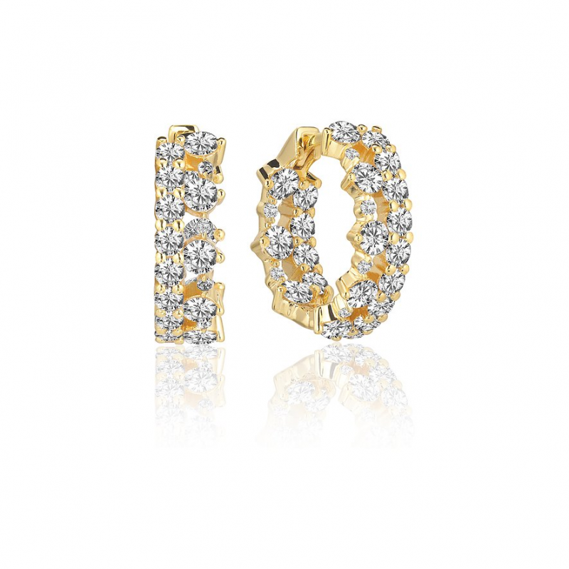 Sif Jakobs Jewellery Creolen SJ-E2363-CZ-YG 925er Silber
