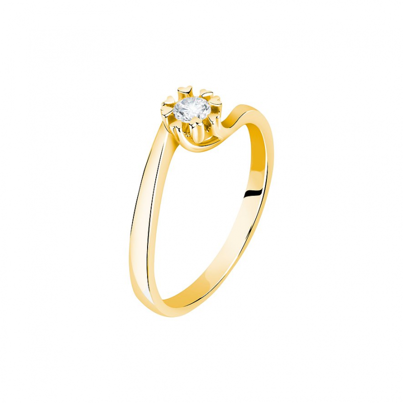 Valeria Damenring 89113351 585er Gelbgold