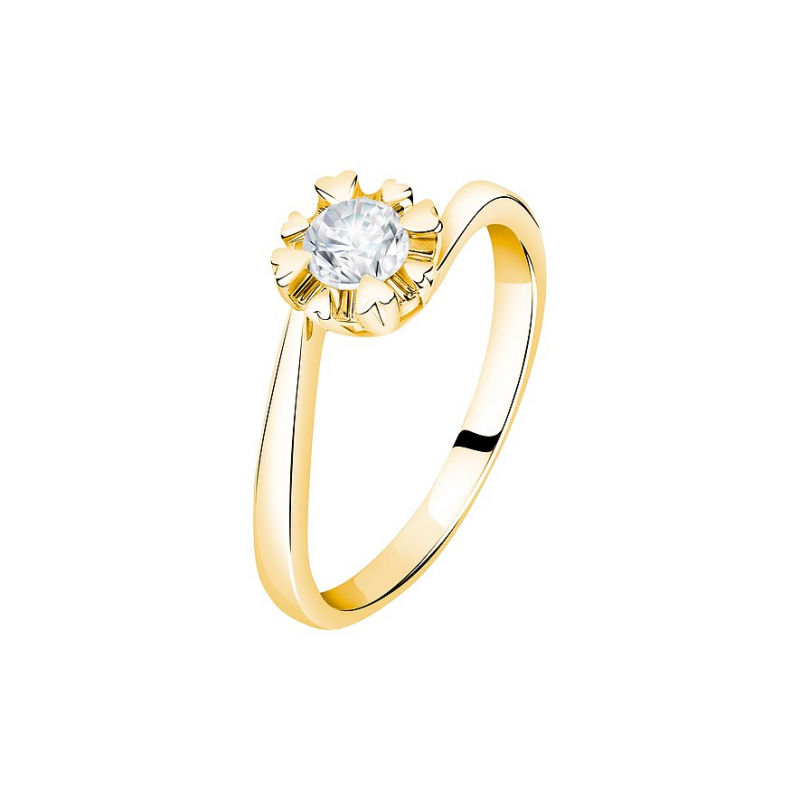 Valeria Damenring 89113385 585er Gelbgold