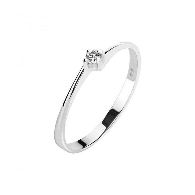 Valeria Damenring 89114071 375er Weißgold – Bild 1 von 2