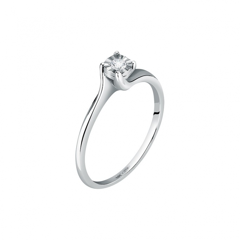 Valeria Damenring 89114781 375er Weißgold – Bild 1 von 3