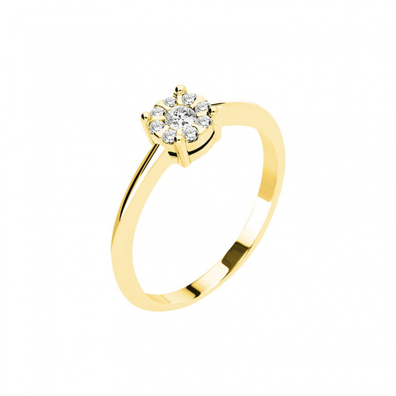 Valeria Damenring 89125286 585er Gelbgold