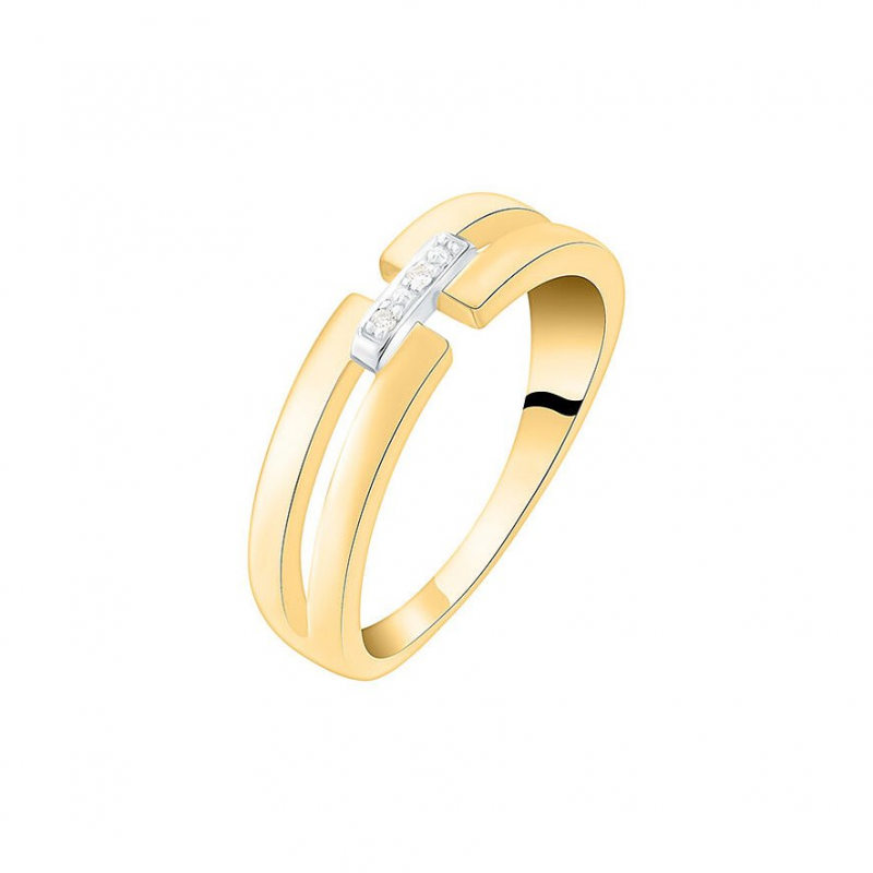 Valeria Damenring 89122023 585er Gelbgold, 585er Weißgold – Bild 1 von 3