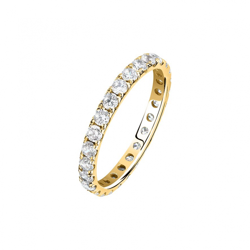 Live Diamond Damenring LDY117222014 375er Gelbgold, recycelt – Bild 1 von 3