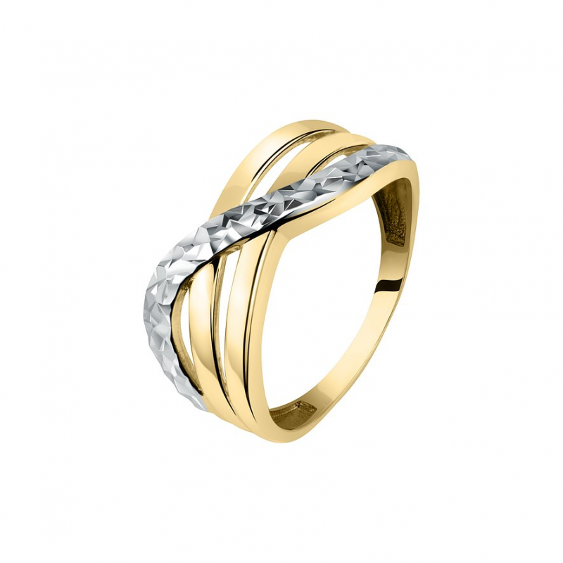 Valeria Damenring 89192938 585er Gelbgold, 585er Weißgold – Bild 1 von 3