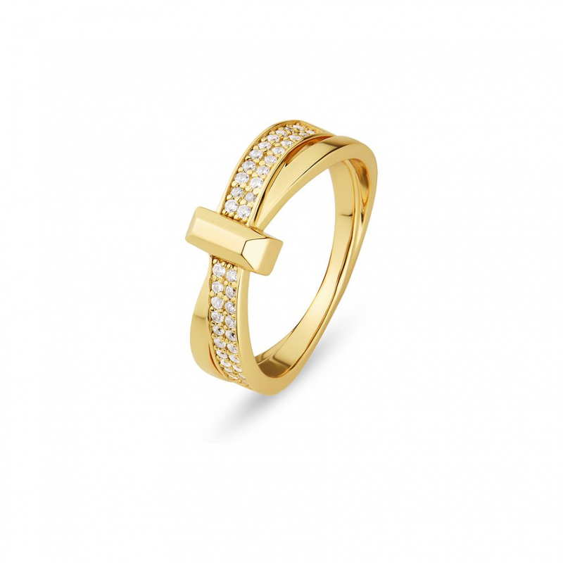 JETTE Damenring TURN 89193438 925er Silber, recycelt