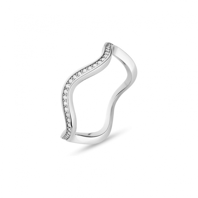 JETTE Damenring WAVES 89193537 925er Silber, recycelt