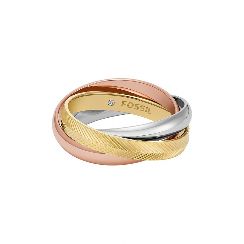 Fossil Damenring HARLOW JF04807998 Edelstahl – Bild 1 von 3