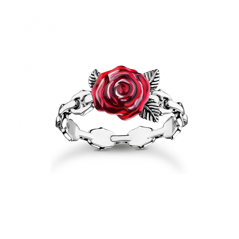 Thomas Sabo Damenring TR2482-664-10-54 925er Silber, Emaille