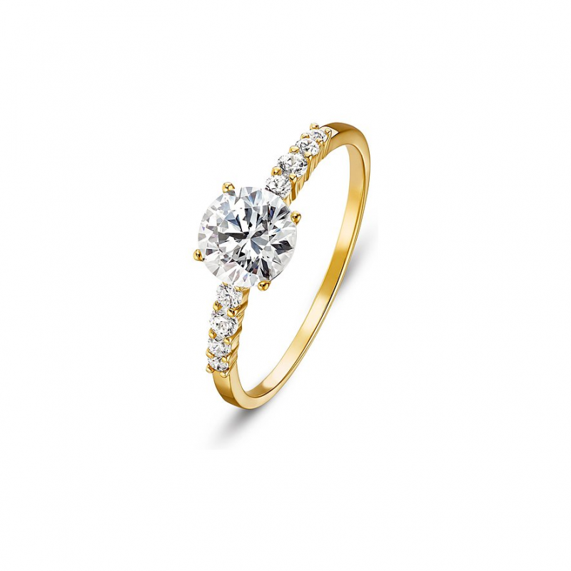 Valeria Damenring 89208536 375er Gelbgold – Bild 1 von 3
