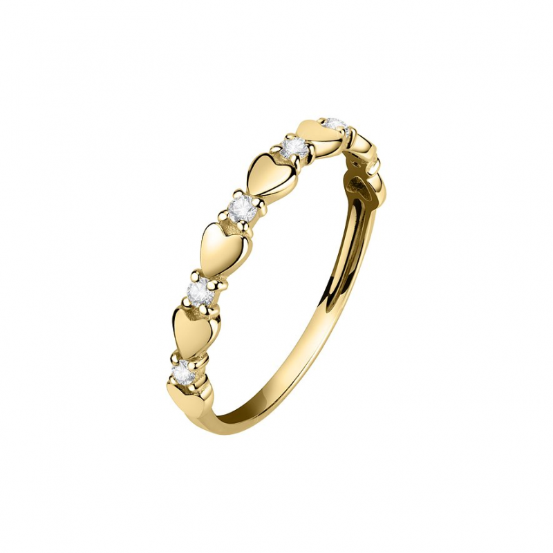 Valeria Damenring 89208281 375er Gelbgold
