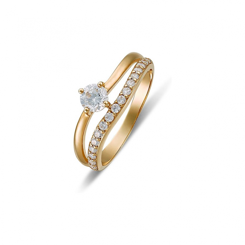 Valeria Damenring 89208613 375er Gelbgold