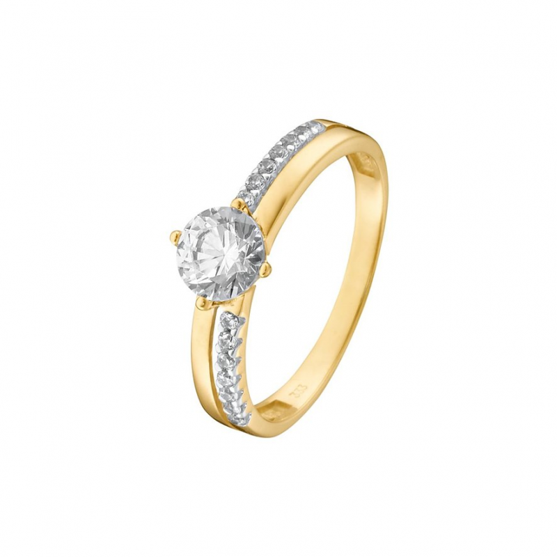 Valeria Damenring 89208348 375er Gelbgold – Bild 1 von 3