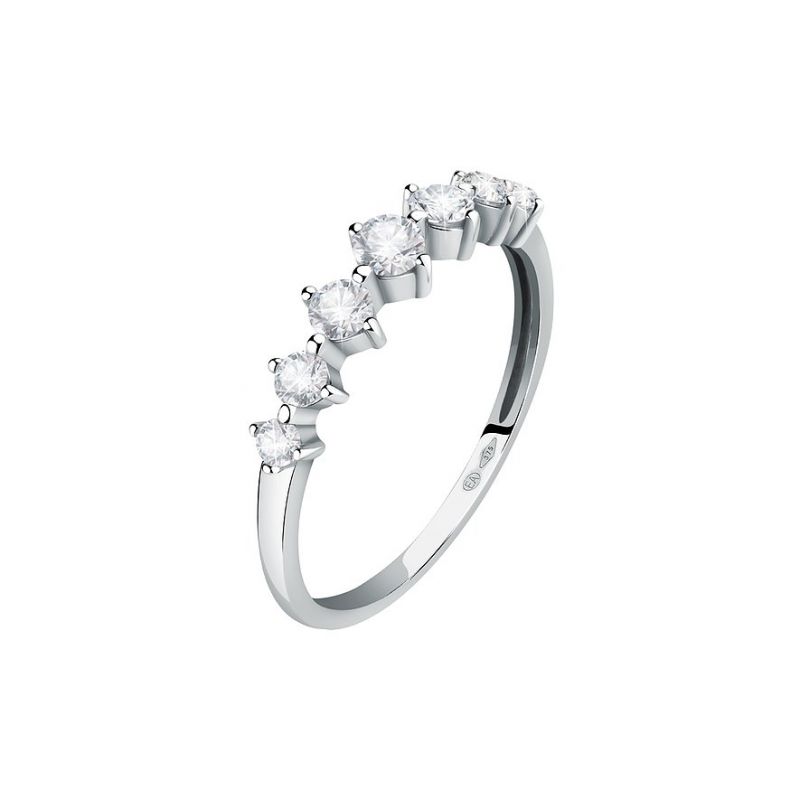 Valeria Damenring 89208360 375er Weißgold – Bild 1 von 3