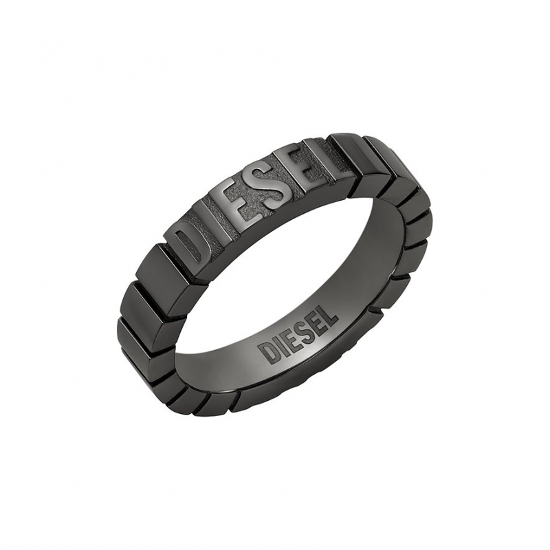 Diesel Damenring Diesel Font DX1612060 Edelstahl – Bild 1 von 2