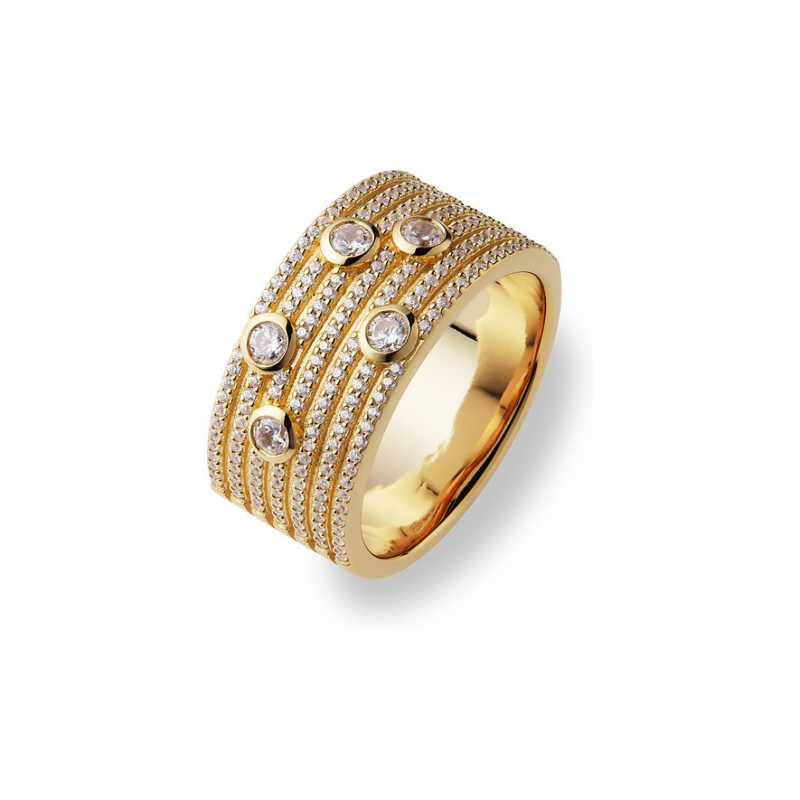 JETTE Damenring DIAMOND 89217431 925er Silber, recycelt