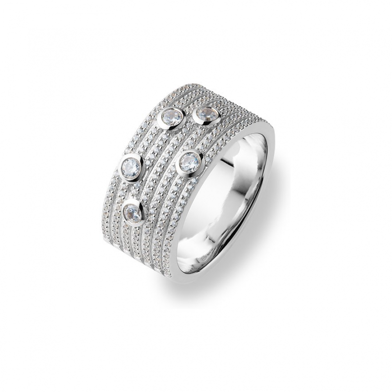 JETTE Damenring DIAMOND 89217887 925er Silber, recycelt