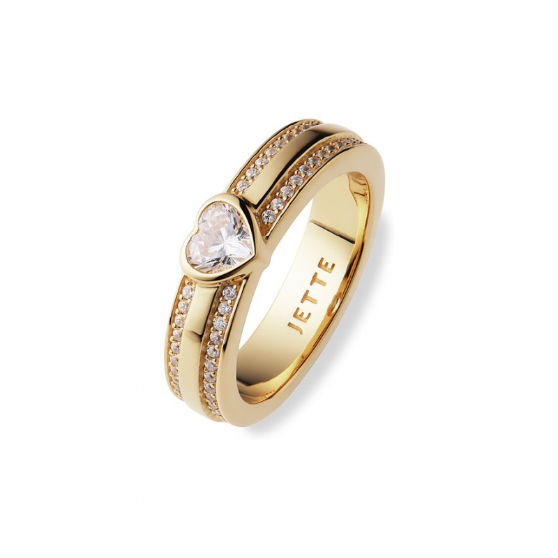 JETTE Damenring HEARTS 89217334 925er Silber, recycelt