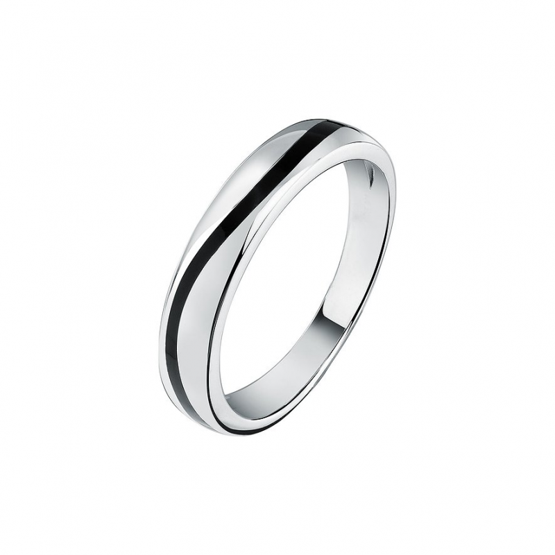 Valeria Herrenring 89217729 925er Silber, recycelt, Emaille – Bild 1 von 3