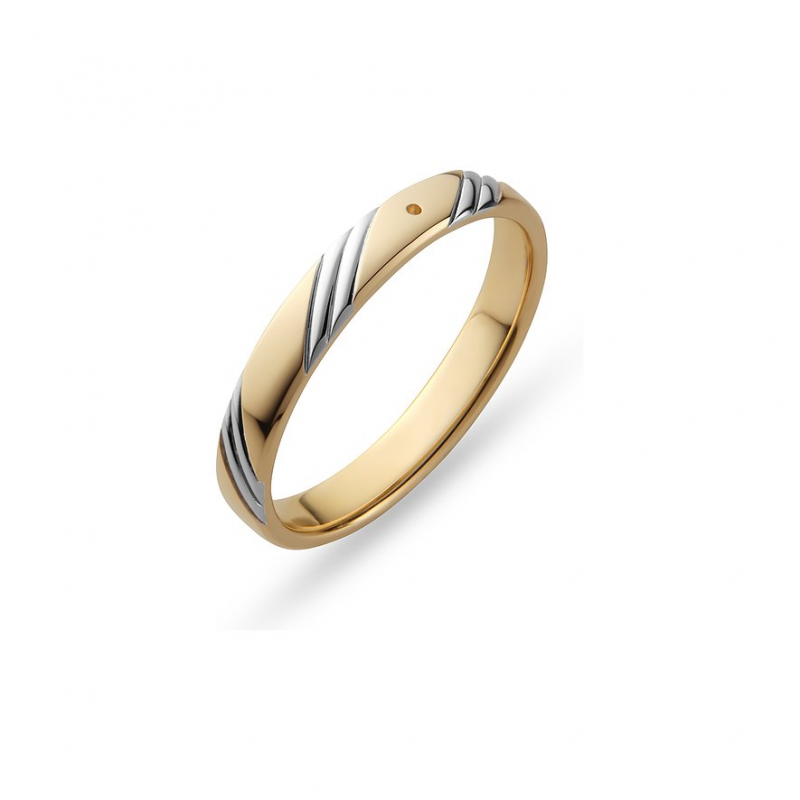 Valeria Damenring 89217798 375er Gelbgold, 375er Weißgold
