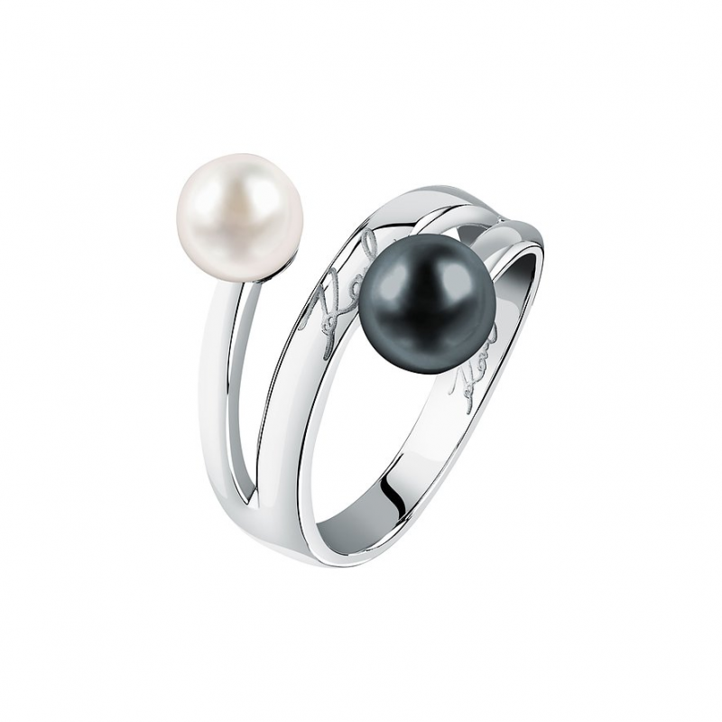 Karl Lagerfeld Damenring Pearl KLAYR25016 Edelstahl – Bild 1 von 3