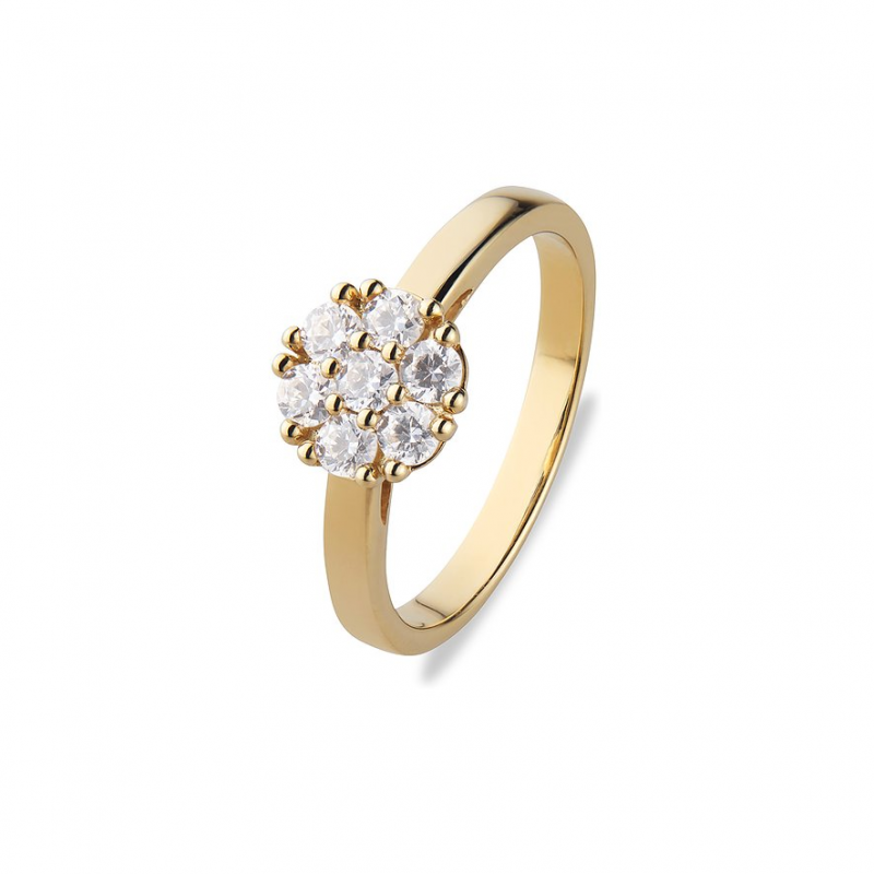 Valeria Damenring 89220113 585er Gelbgold