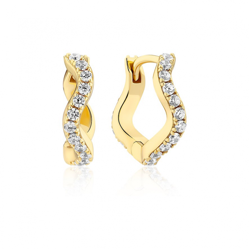 Sif Jakobs Jewellery Creolen SJ-E3859-CZ-YG 925er Silber