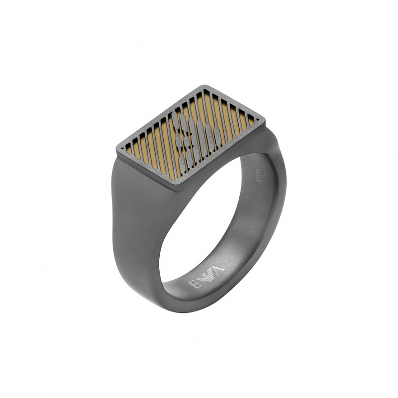Emporio Armani Herrenring EGS3242060 Edelstahl – Bild 1 von 2