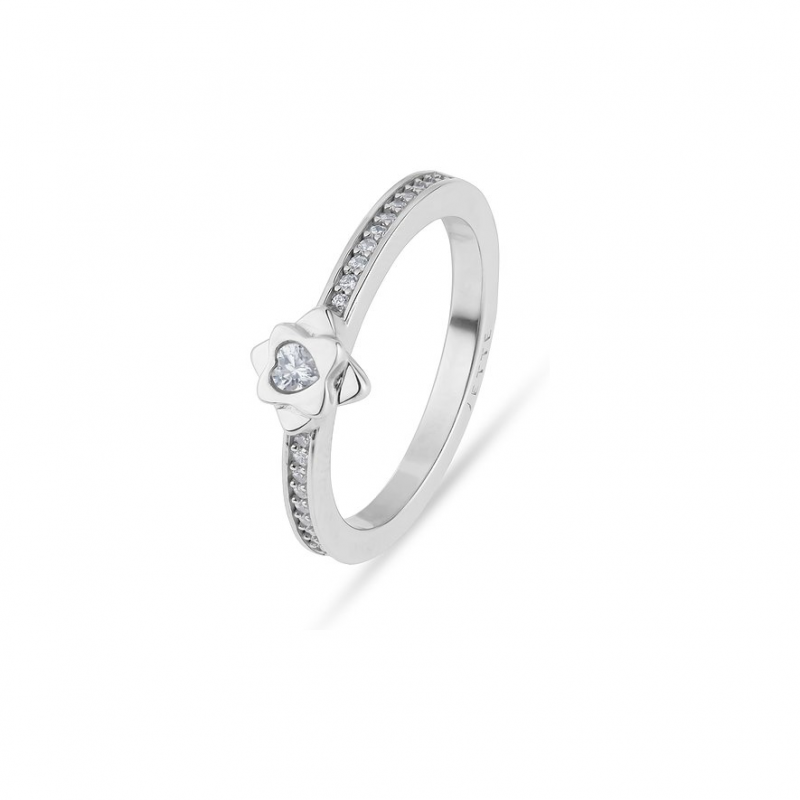 JETTE Damenring FLOWERS 89221858 925er Silber, recycelt