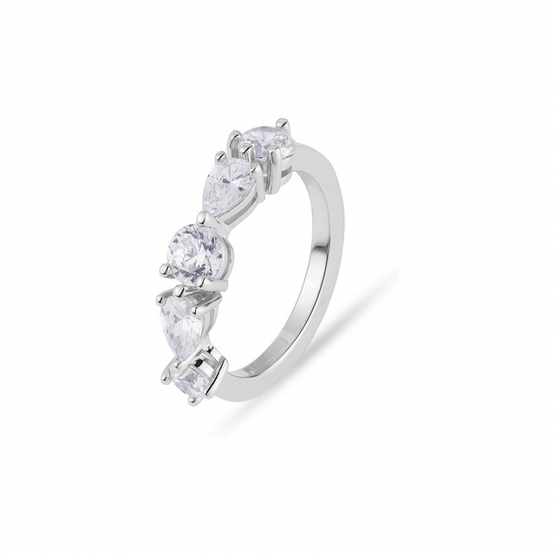 JETTE Damenring CASCADE 89221807 925er Silber, recycelt