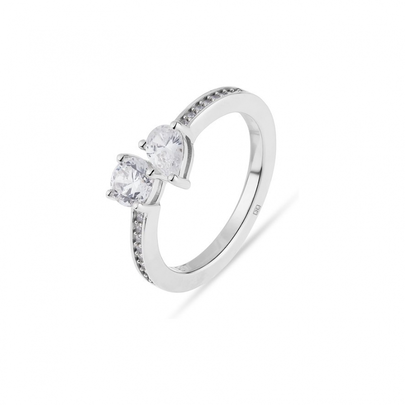 JETTE Damenring ETERNAL 89221905 925er Silber, recycelt