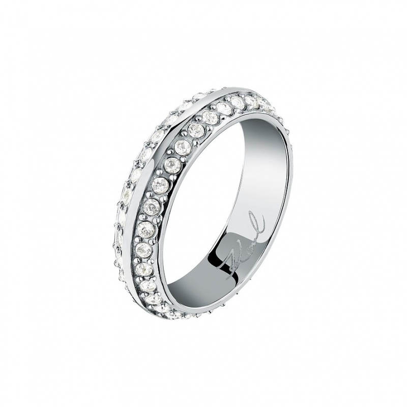 Karl Lagerfeld Damenring Bond Pave KLBJY13016 Edelstahl – Bild 1 von 3