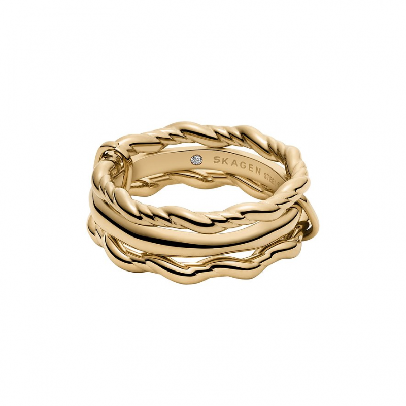 Skagen Damenring MODERNE STAK SKJ1906710 Edelstahl – Bild 1 von 2