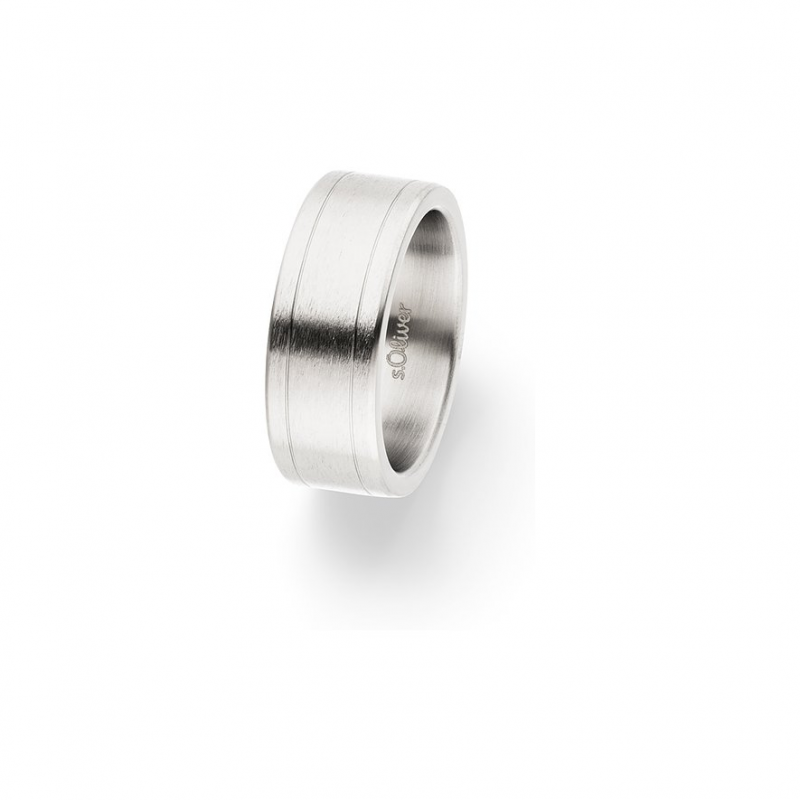 s.Oliver Herrenring SOJ-0026-R-64 Edelstahl – Bild 1 von 2