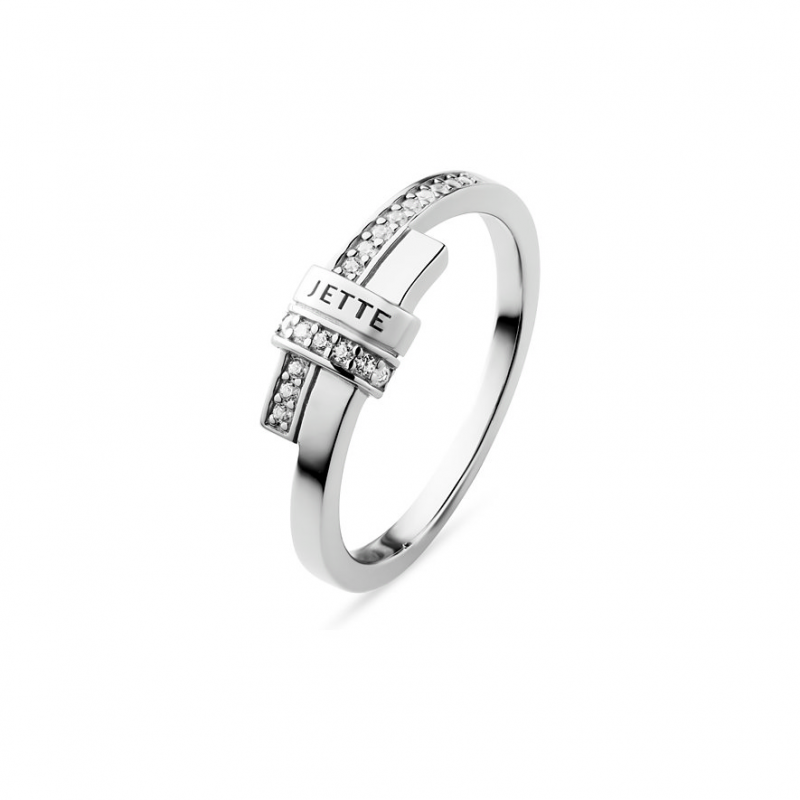 JETTE Damenring COSMOPOLITAN 89230152 925er Silber, recycelt