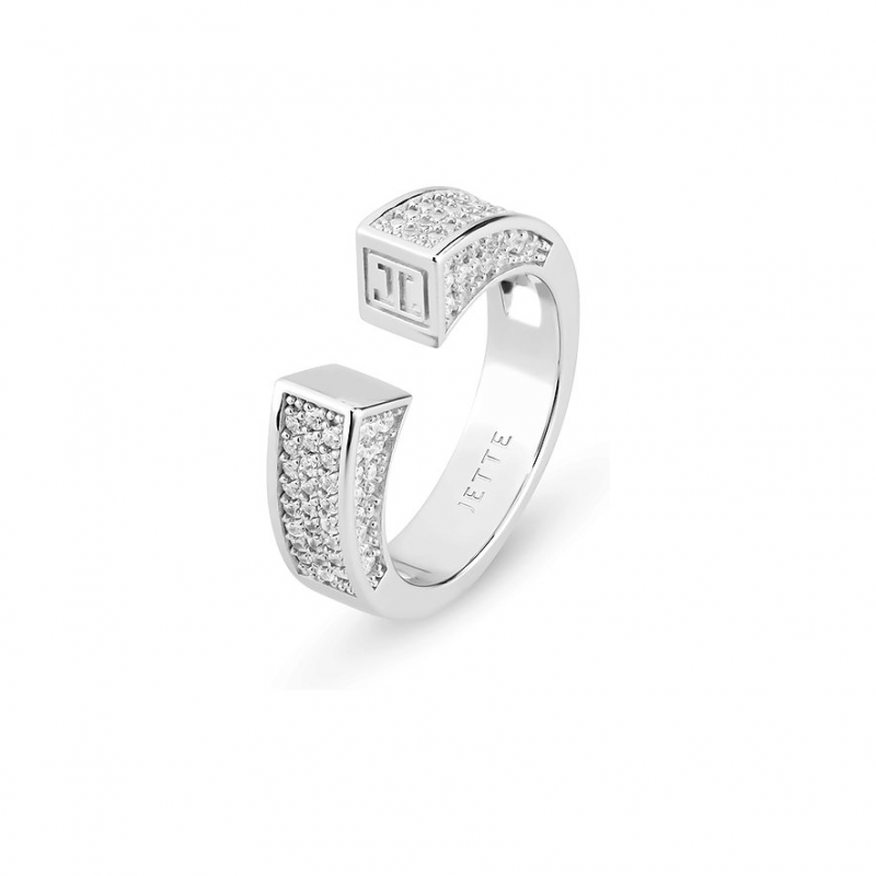 JETTE Damenring COSMOPOLITAN 89230186 925er Silber, recycelt