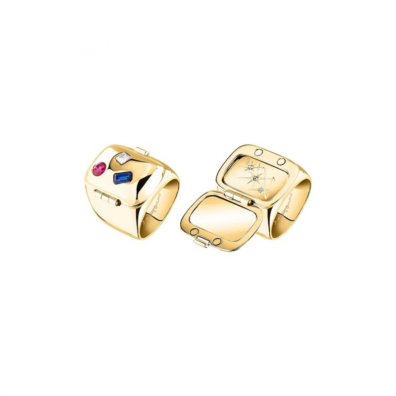 GCDS Damenring Forever Locked GCARK05016 Edelstahl – Bild 1 von 3