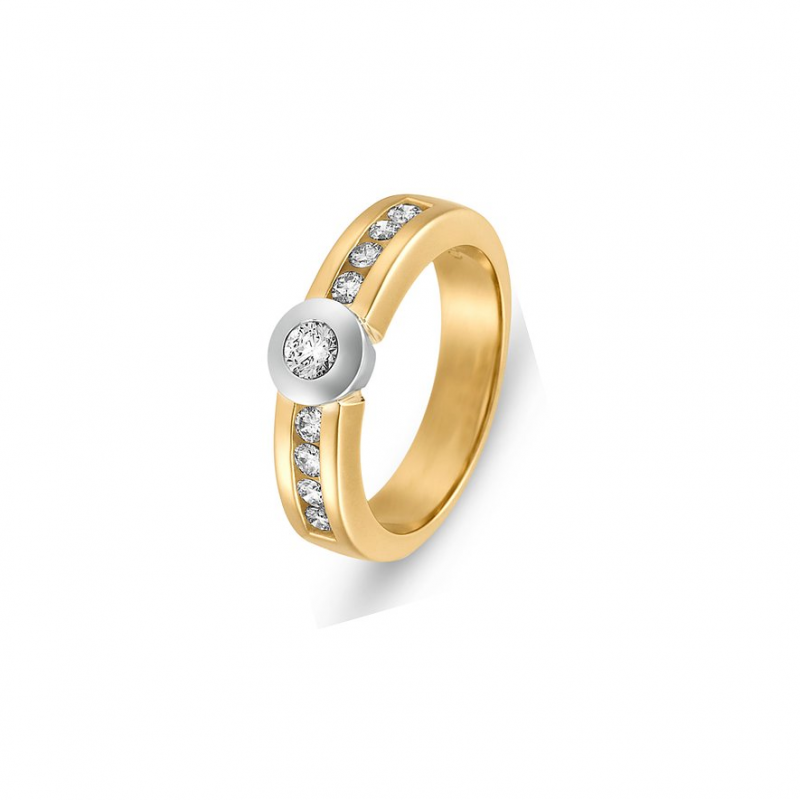 Valeria Damenring 83483970 585er Gelbgold, 585er Weißgold – Bild 1 von 3