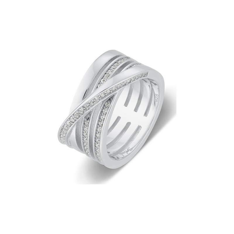 JETTE Damenring WRAPPED 87939863 925er Silber – Bild 1 von 2