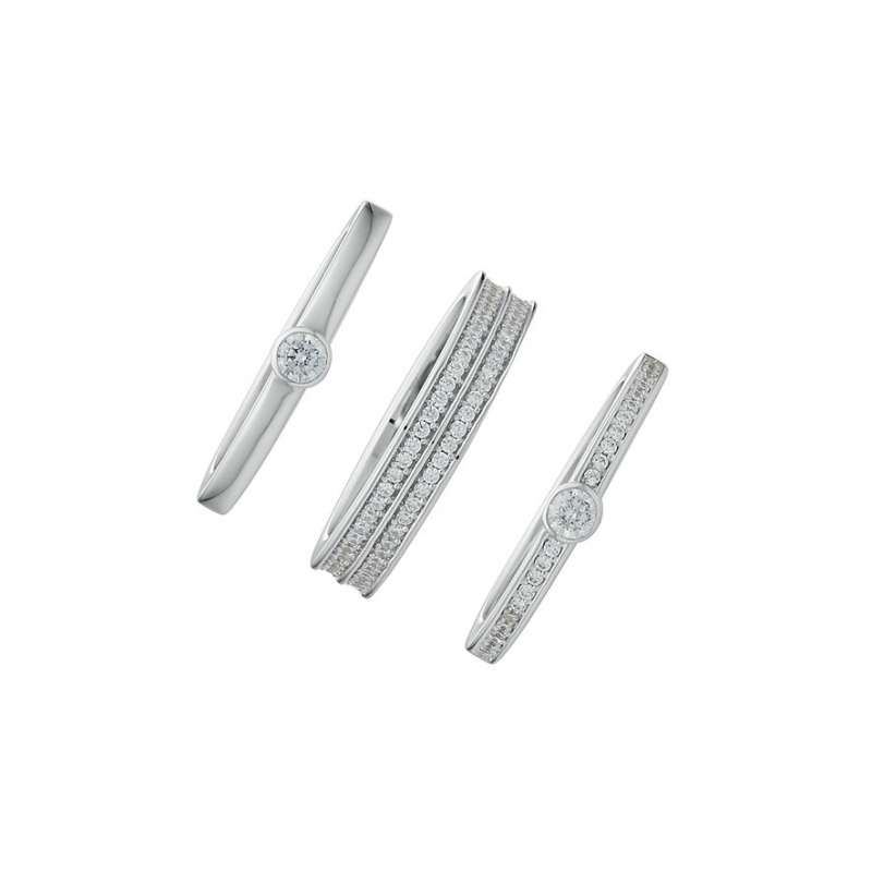 JETTE Damenring ENDLESS 87097081 925er Silber rhodiniert – Bild 1 von 2