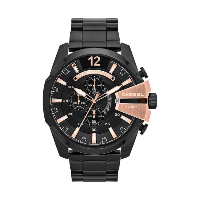 Diesel Chronograph Mega Chief DZ4309 Edelstahl – Bild 1 von 2