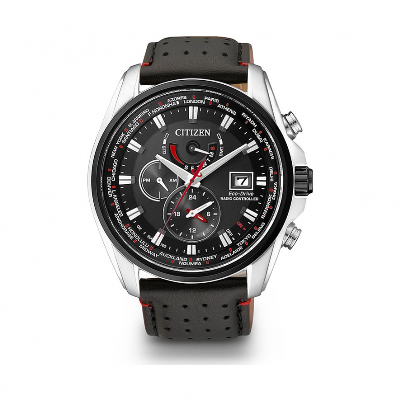 Citizen Herrenuhr Funkuhr Eco-Drive AT9036-08E Edelstahl