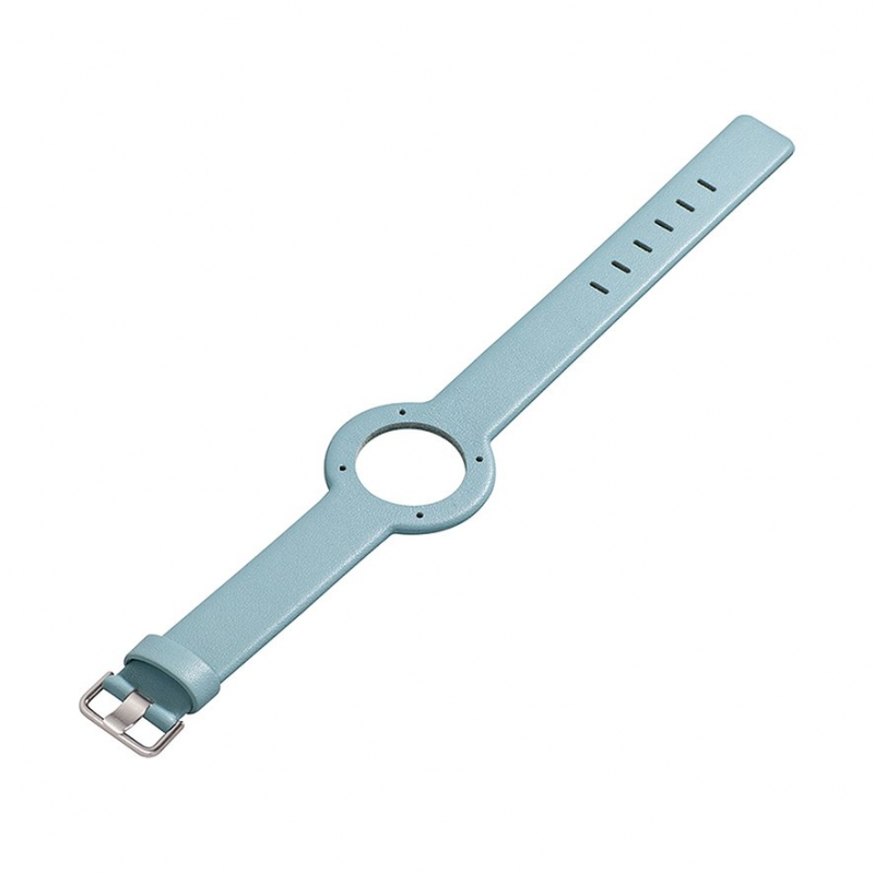 Jacob Jensen Lederband 57002STDhellbla Edelstahl