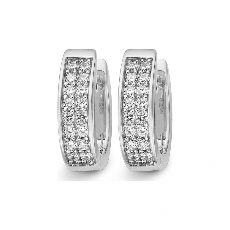 JETTE Creolen ENDLESS 86734877 925er Silber rhodiniert – Bild 1 von 2